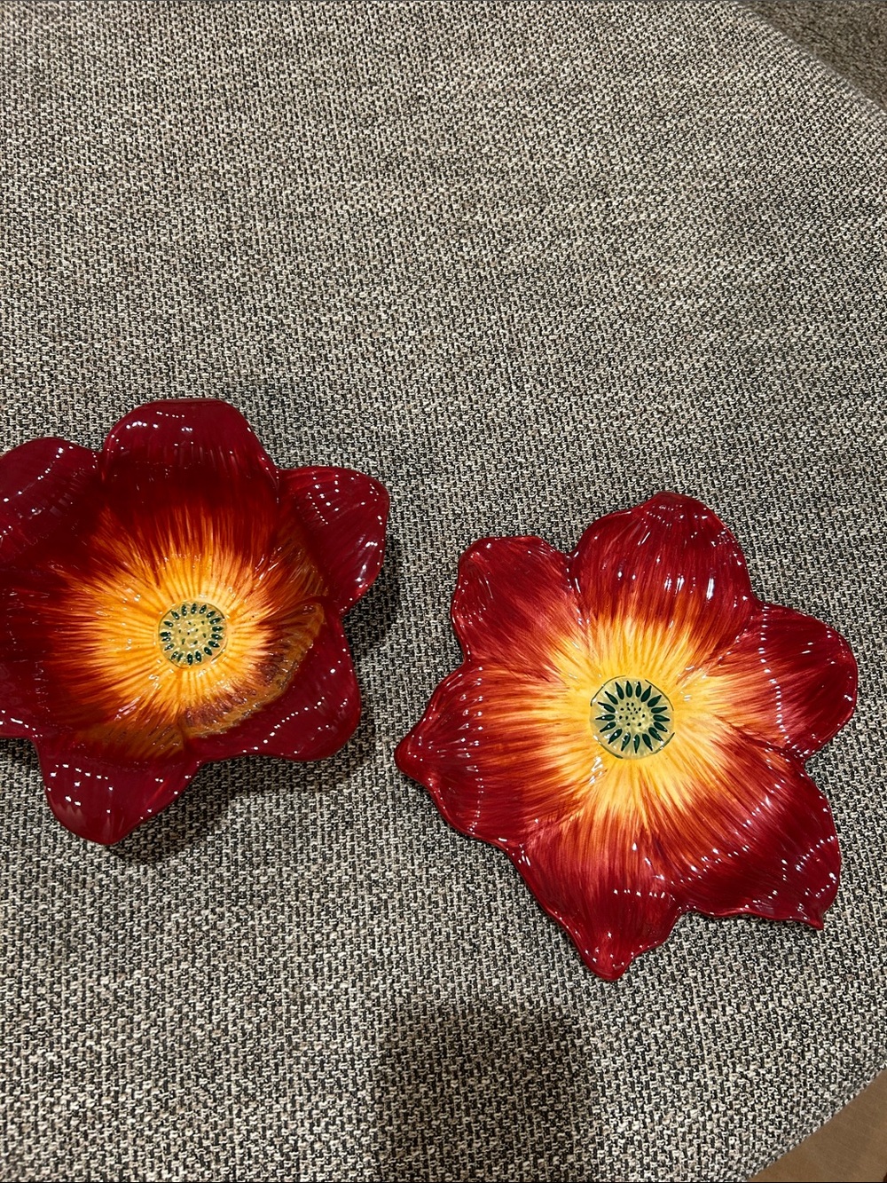 Nanette vacher ambiance Collection "Romance" Flower bowl and plate